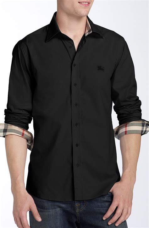 burberry brit shirt black|Burberry Brit shirt price.